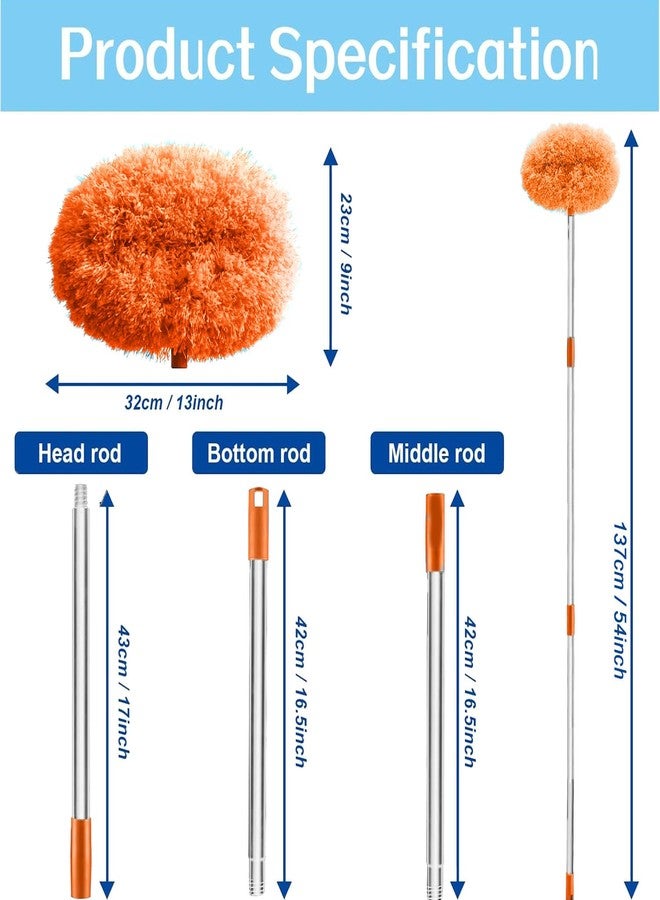 Maxoshine Fan Cleaner Brush with Long Rod Flexible Fan Cleaning Mop Microfiber Dust Cleaner Foldable Duster Microfiber Duster for Cleaning of Home, Kitchen, Car (Duster + Cleaning Cloth) - Image 2
